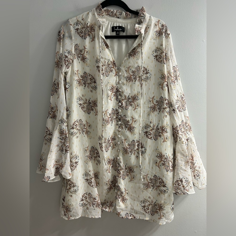 Lulus paisley print tunic swing dress - Picture 2 of 8